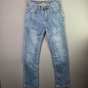 Ridgecut Toughwear Jeans Straight Leg 32x34 Blue Denim Stretch Workwear Pants